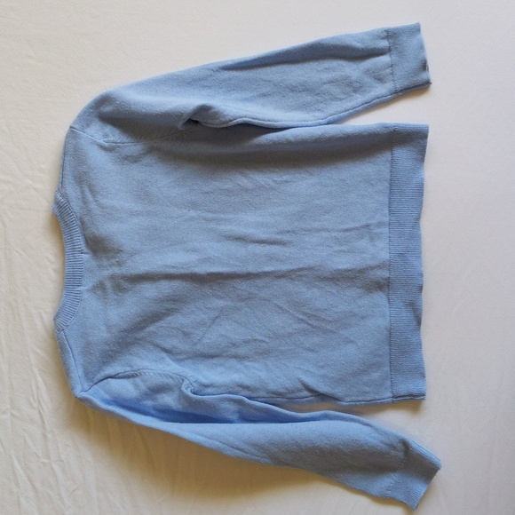 joe fresh blue knit cotton blend cardigan sweater 3T toddler girls - Picture 6 of 6